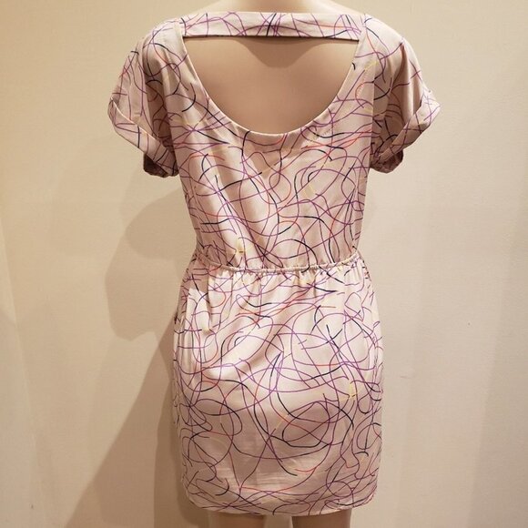 LUSH Abstract Creme Mini Dress - Picture 4 of 5
